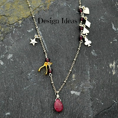 Heart Suit Charm - Sterling Silver,  C1332, Poker,  Love, Romance, Stamping, Blank Charms