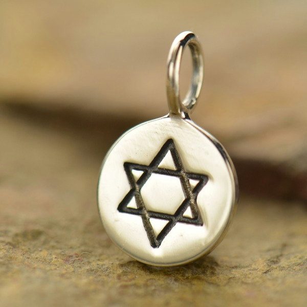 Star of David Charm Sterling Silver - C768, Symbol of Unity