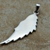 Ribbed Wing Pendant Sterling Silver - C5470