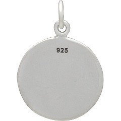 Sri Yantra Charm Sterling Silver - C1510, Zen Yoga, Symbolic Charm, Spirit