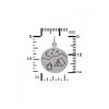 Campfire Mountain Scene Pendant Sterling Silver - C1643, Bonfire, Hiking, Nature, Scouting, Celestial