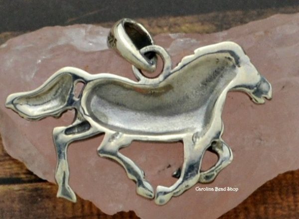 Sterling Silver Horse Pendant - C082, Pet Charms, Western, Animals