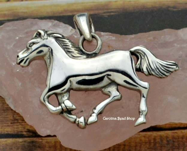 Sterling Silver Horse Pendant - C082, Pet Charms, Western, Animals