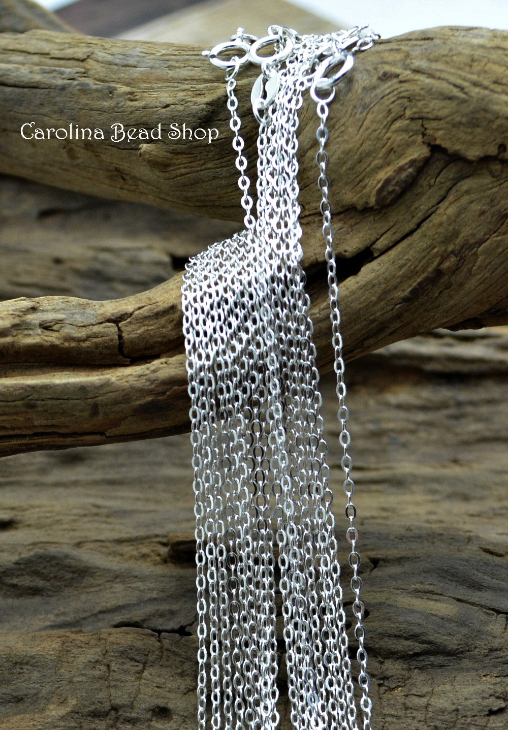 1.3mm Oval Flat Cable Necklace Chains Sterling Silver  - C1RA, 16", 18" Chains, Bulk Discounts