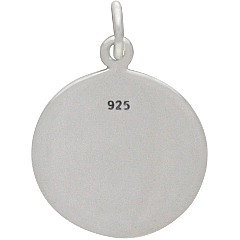 Etched Mountain Range Pendant - C1663, Hiking, Nature Charms, Vacation & Travel Charms, Ski Charms