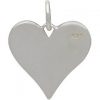 Love You More Heart Charm - C1686, Stamped Word Charms