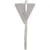 Triangle Hook Earrings with Hidden Loop - C3052, Sterling Silver