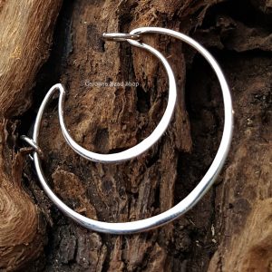 Sterling Silver Crescent Moon Pendant  - C2781, Celestial Charms
