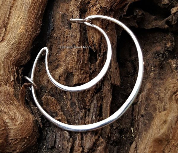 Sterling Silver Crescent Moon Pendant  - C2781, Celestial Charms