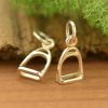 Horseback Riding Stirrup Charm - C1702,Sterling Silver, Pet Charms, Western, Animals