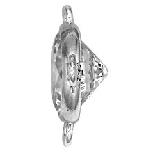 Y-Link with 5mm CZ - Sterling Silver -  Links, Connector Charms