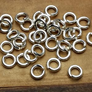 4.5mm 18g Open Jump Rings - Sterling Silver