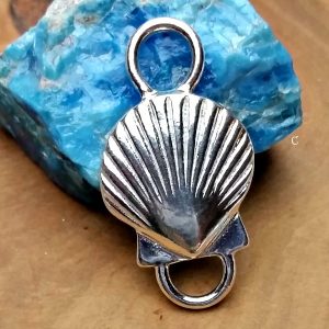 Sterling Silver Large Shell Link