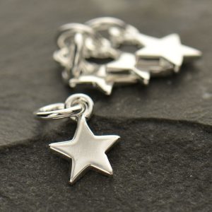 Sterling Silver Tiny Star Charm - QD, C862