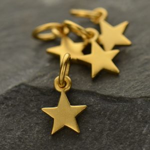 Gold Plated Tiny Star Charm - G862
