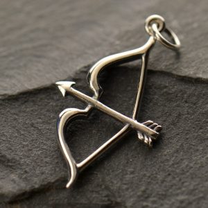 Sterling Silver Bow and Arrow Charms A1182