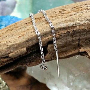 Ear Threader Findings - Sterling Silver