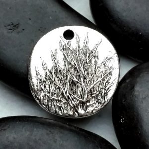 Rocky Mountain Pendant - Antique Silver