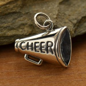 Sterling Silver Cheer Megaphone Charm - C1481