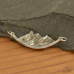 Sterling Silver Mountain Pendant Link - A1826