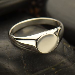 Sterling Silver Blank Signet Ring