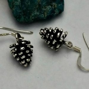 Sterling Silver Pinecone Earrings - Ready to Wear