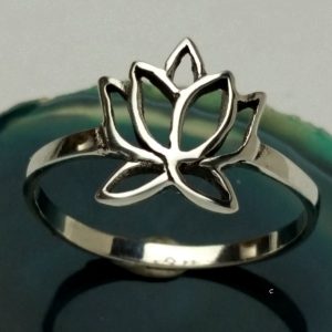 Sterling Silver Lotus Blossom Ring - R0235
