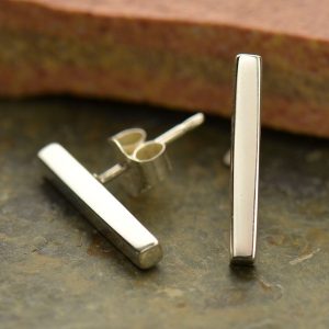 Sterling Silver Bar Post Earrings - E2974