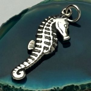 Sterling Silver Seahorse Pendant - N366