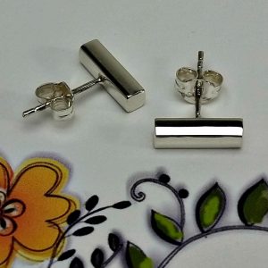 Sterling Silver Bar Earrings