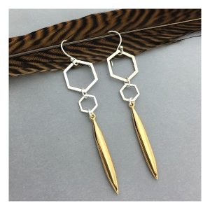 Honeycomb Spike Earrings - Create Beautiful Designs