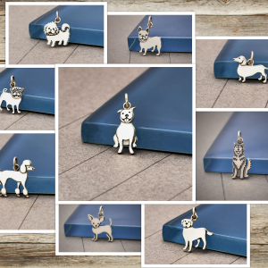 Sterling Silver Pet Lover Collection Charms, Dog Charms