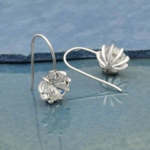 Sterling Silver 9mm Nano gem Earrings with Prong Setting - AT6657