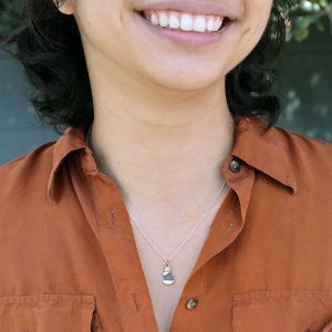 Sterling Silver Layered Fluffy Cat Charm Necklace - NS6297