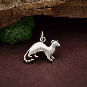 Sterling Silver Ferret Charm - S6431